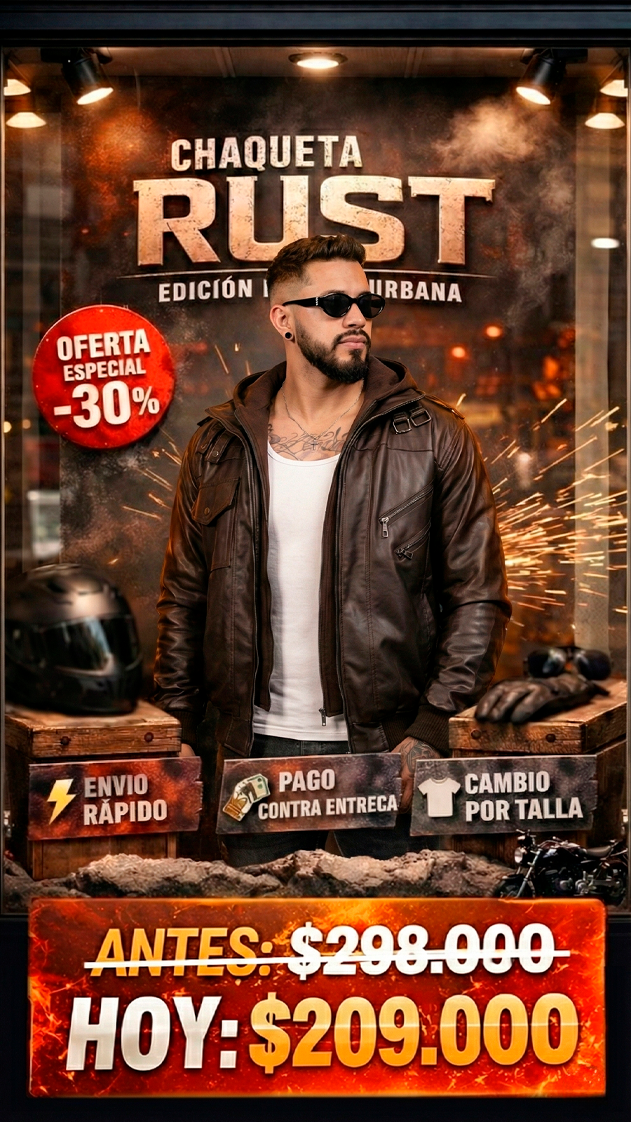 Chaqueta Rust Premium – Estilo Aventurero para Hombre