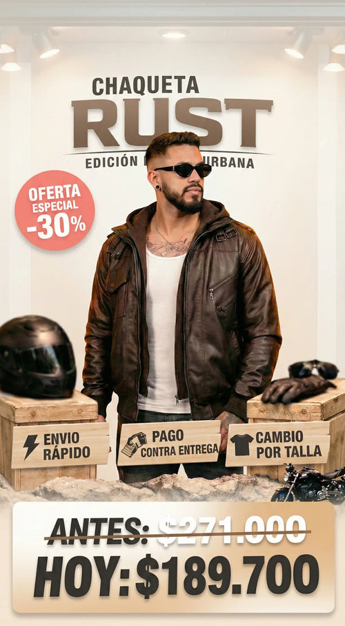 Chaqueta Rust Premium – Estilo Aventurero para Hombre